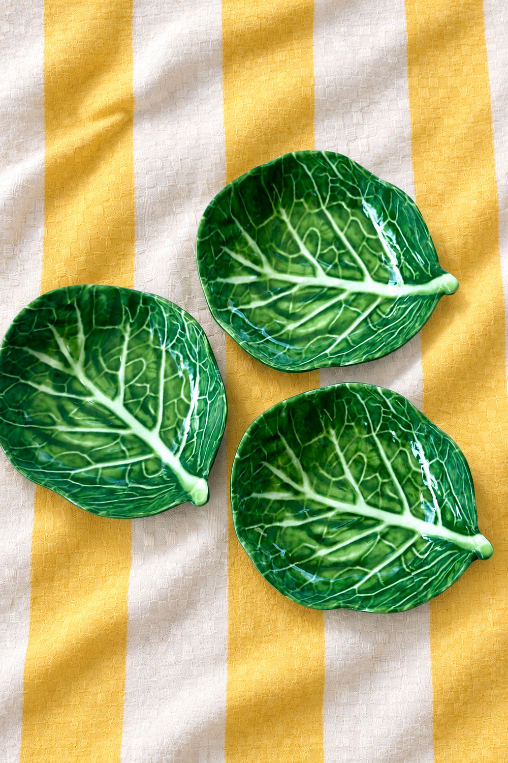 Green Stemmed Dish Small – Cabbage Melamine