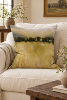 Harvest Linen Cushion styled in country sofa