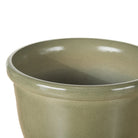 Milan Glaze Look Planters - Green, Set of 3 - 3