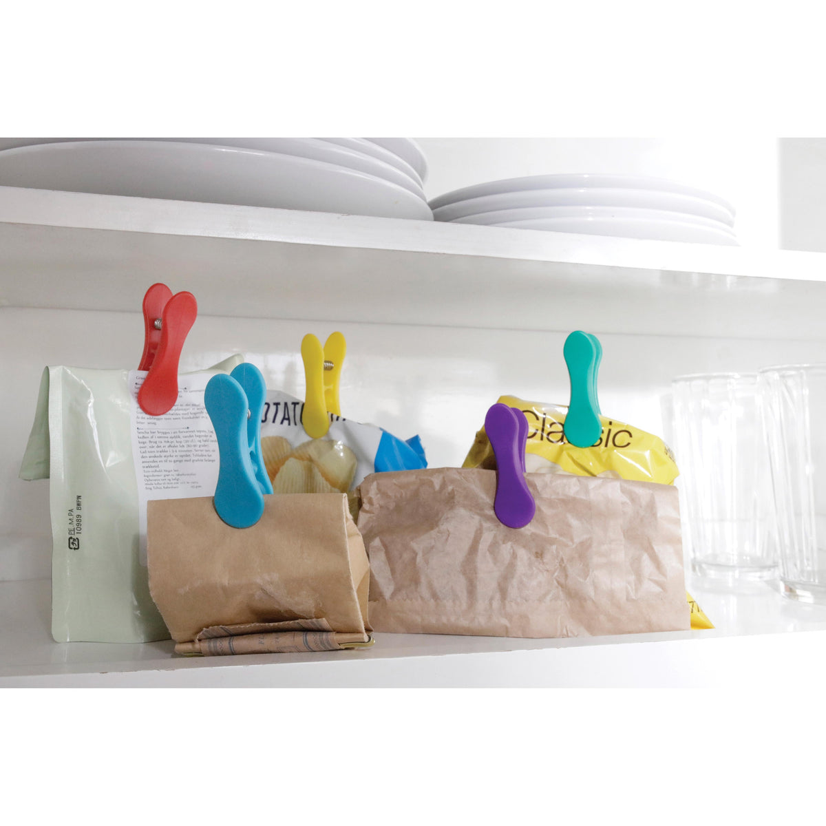 Rainbow Bag Clips - Set of 8 - 4