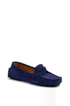 Kathryn Wilson Avery Loafer in Navy Suede, view 3