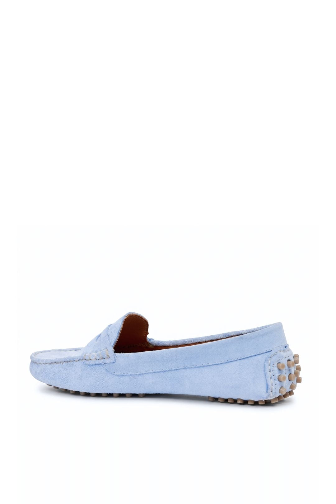 Kathryn Wilson Avery Loafer in Powder Blue Suede, view 4