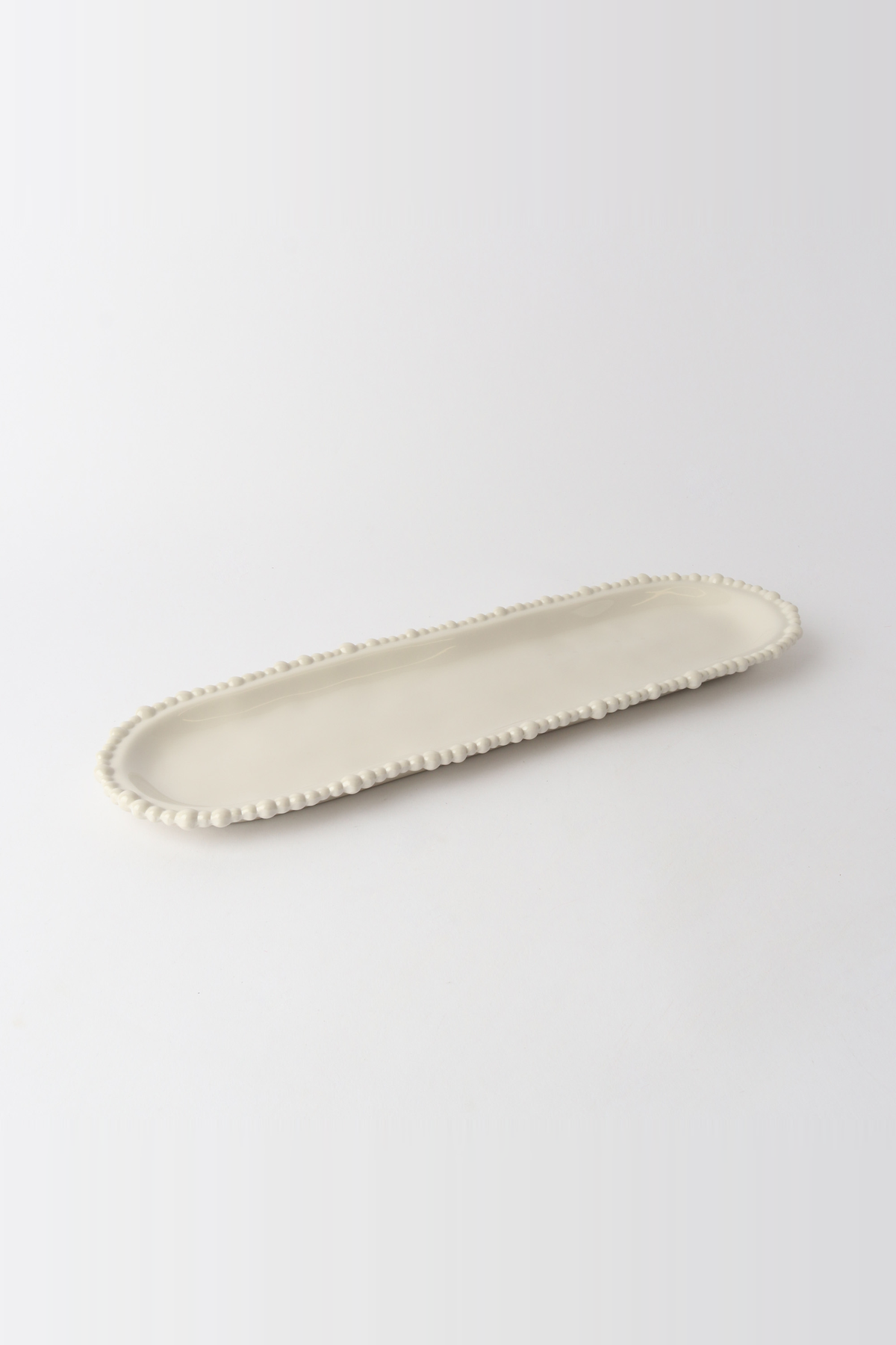 Melamine Pearl Platter 45cm - Sand