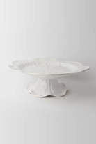 Melamine cabbage cake stand in White