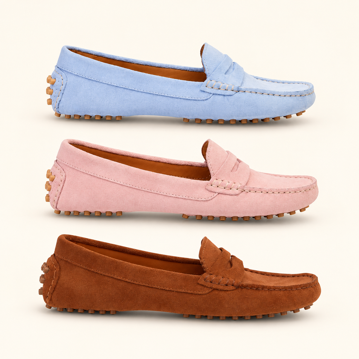 Kathryn Wilson Avery loafers in three colours