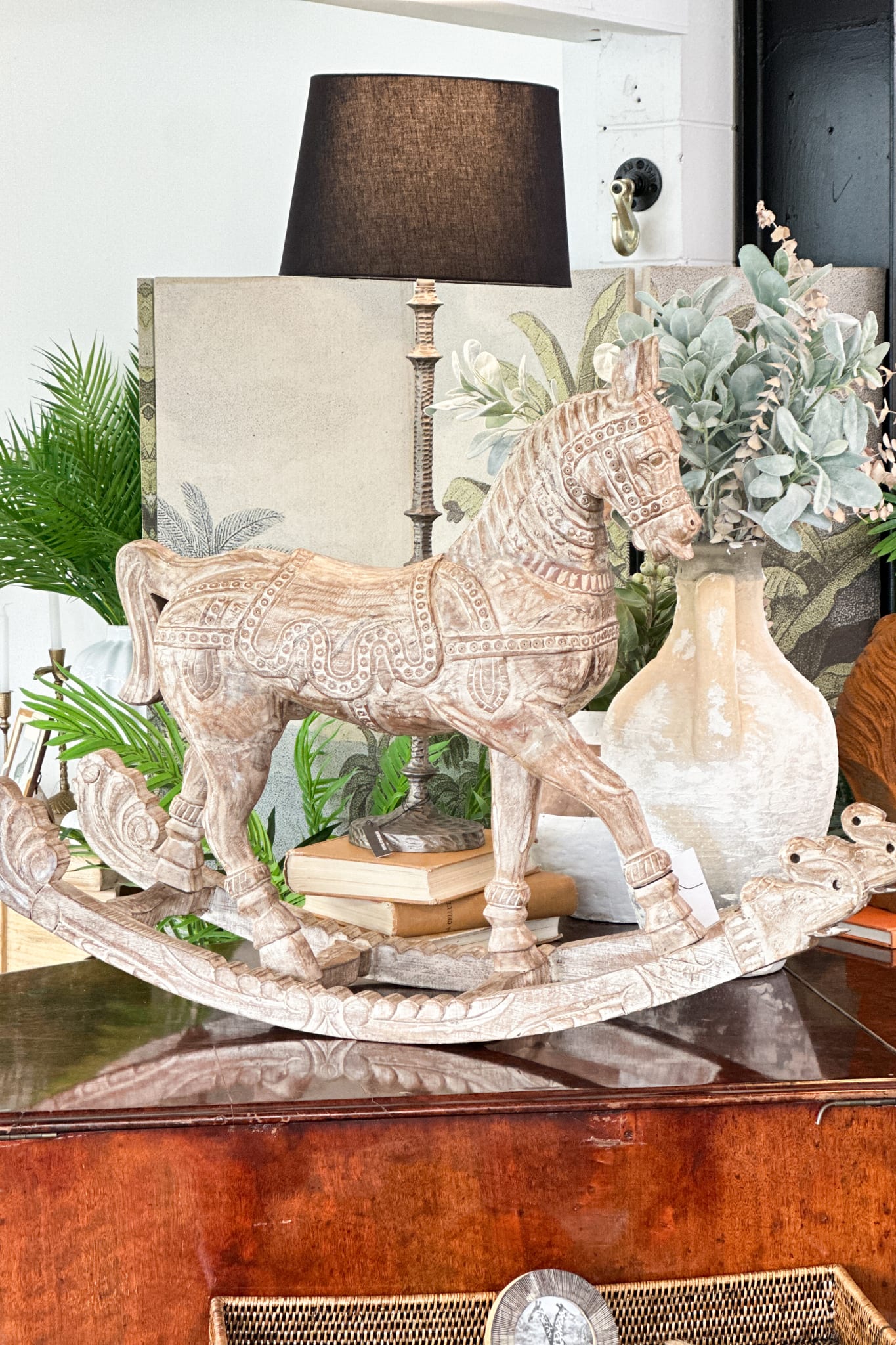 Original Wooden Rocking Horse - Magpie Style