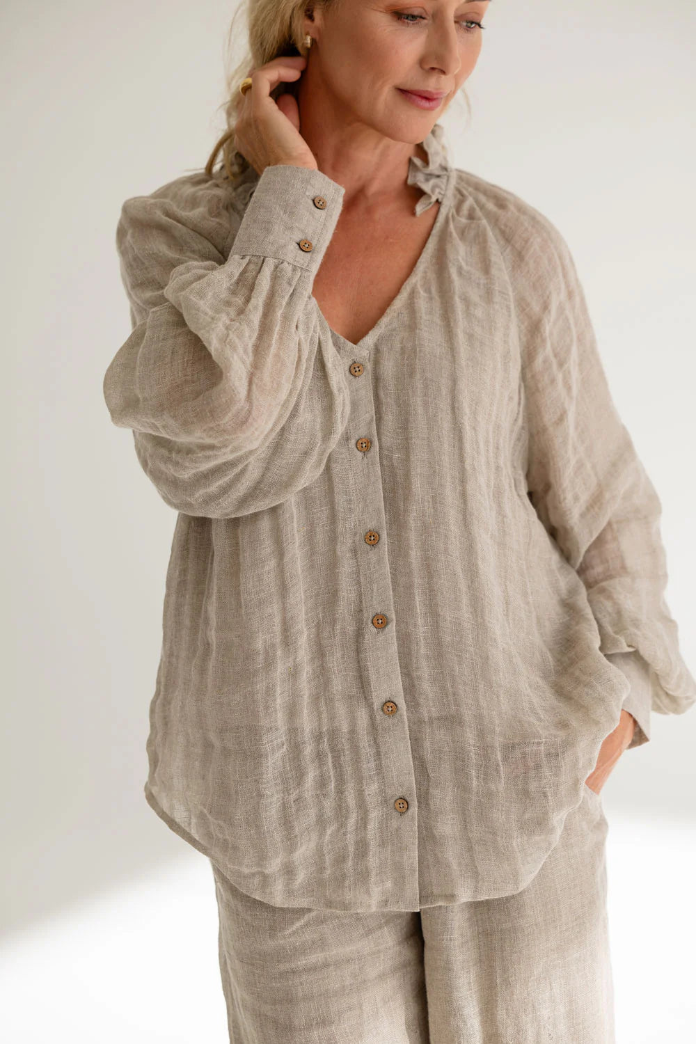 EADIE Mika Blouse - Natural - Magpie Style