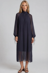 HERZEN'S ANGELEGENHEIT Navy Dress - Schiefer