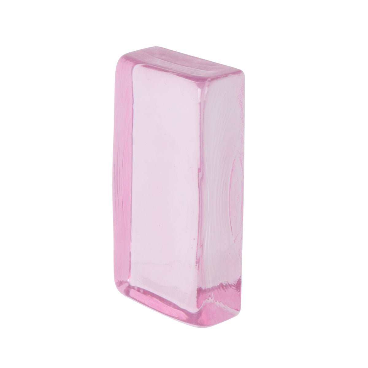 Bernard Glass Brick Sculpture - Pink - 2