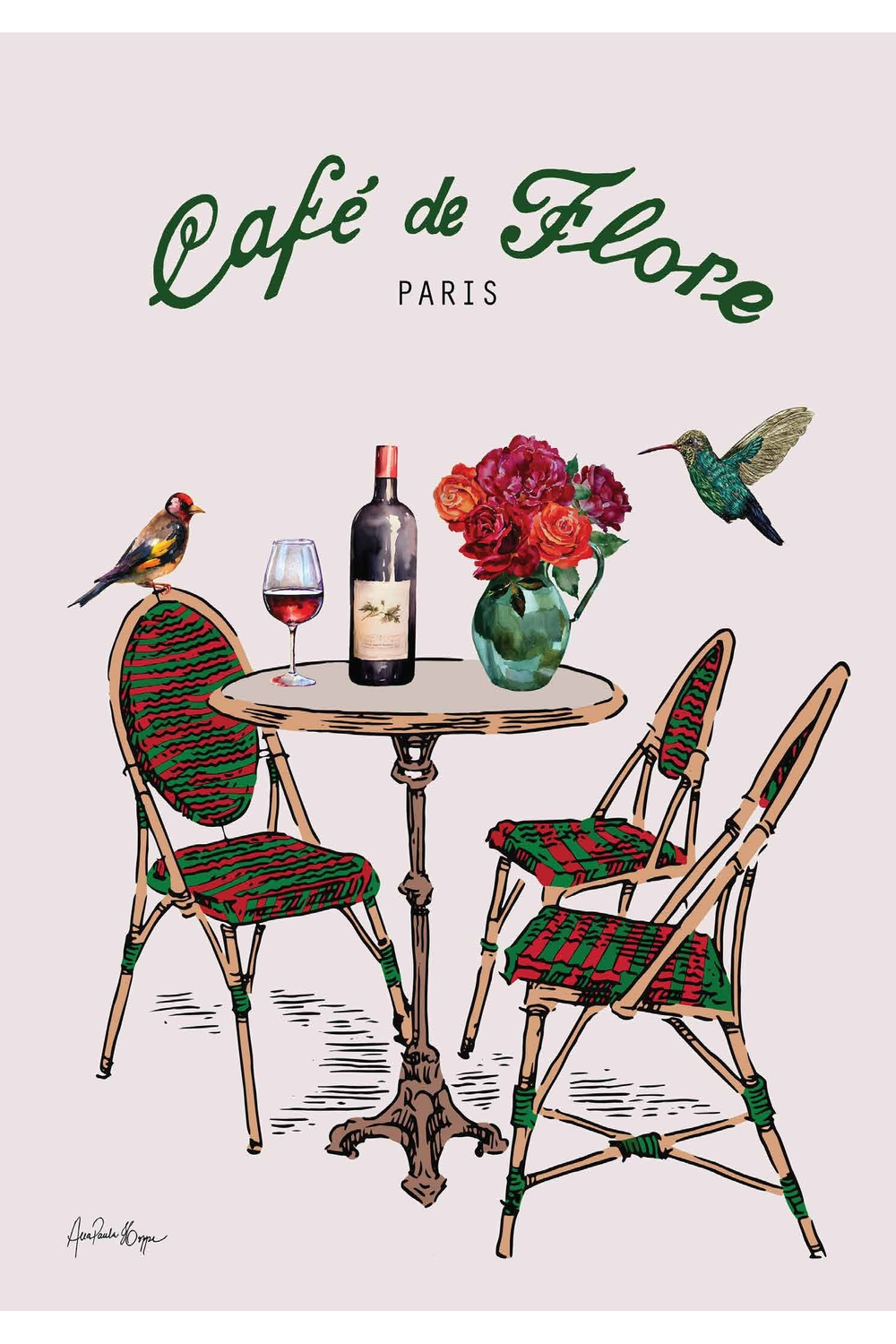 Card - Café de Flore Paris