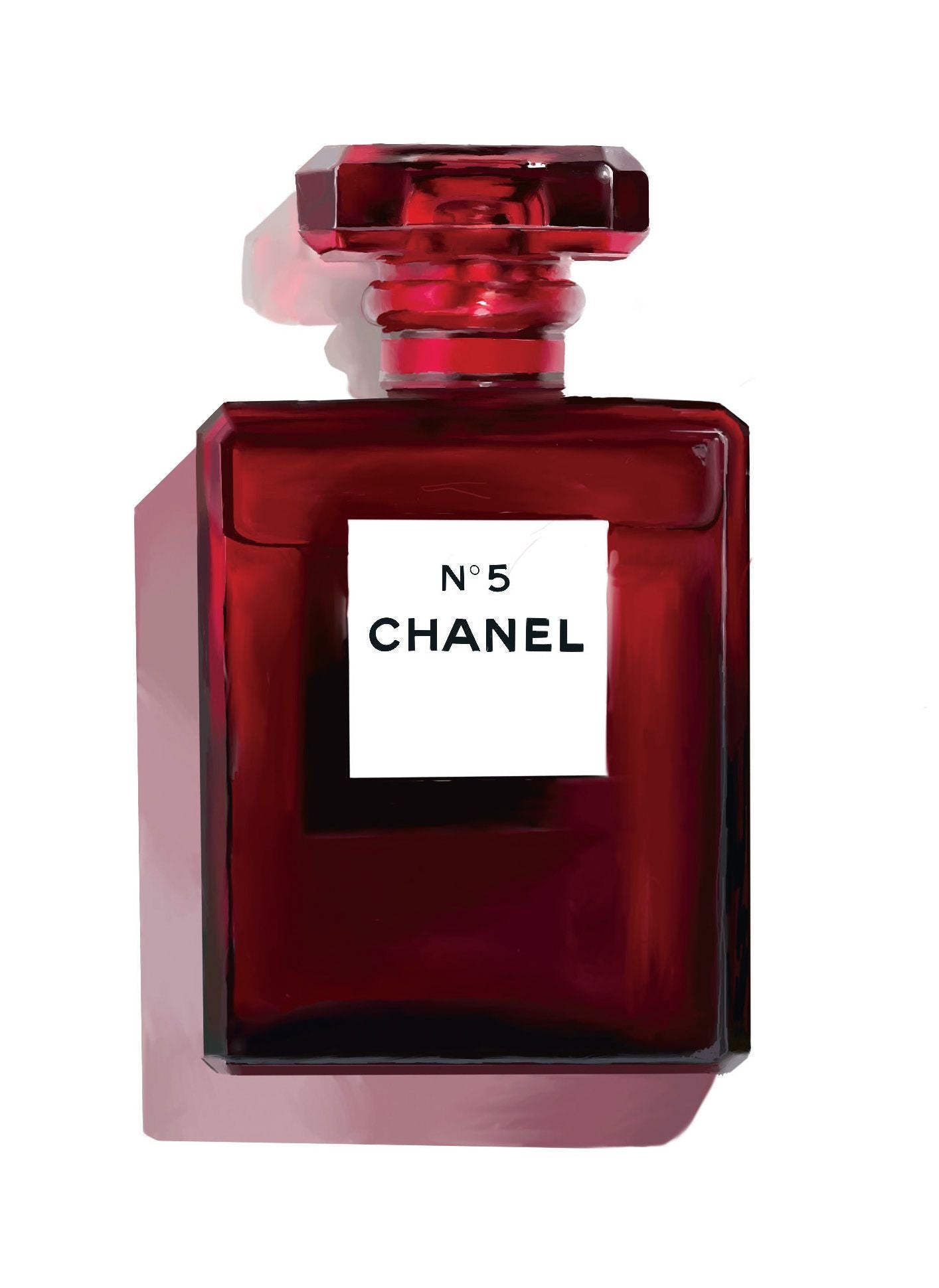 Card - Red Perfume Bottle - original view