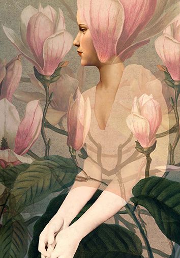 Card - Magnolia Woman - original view