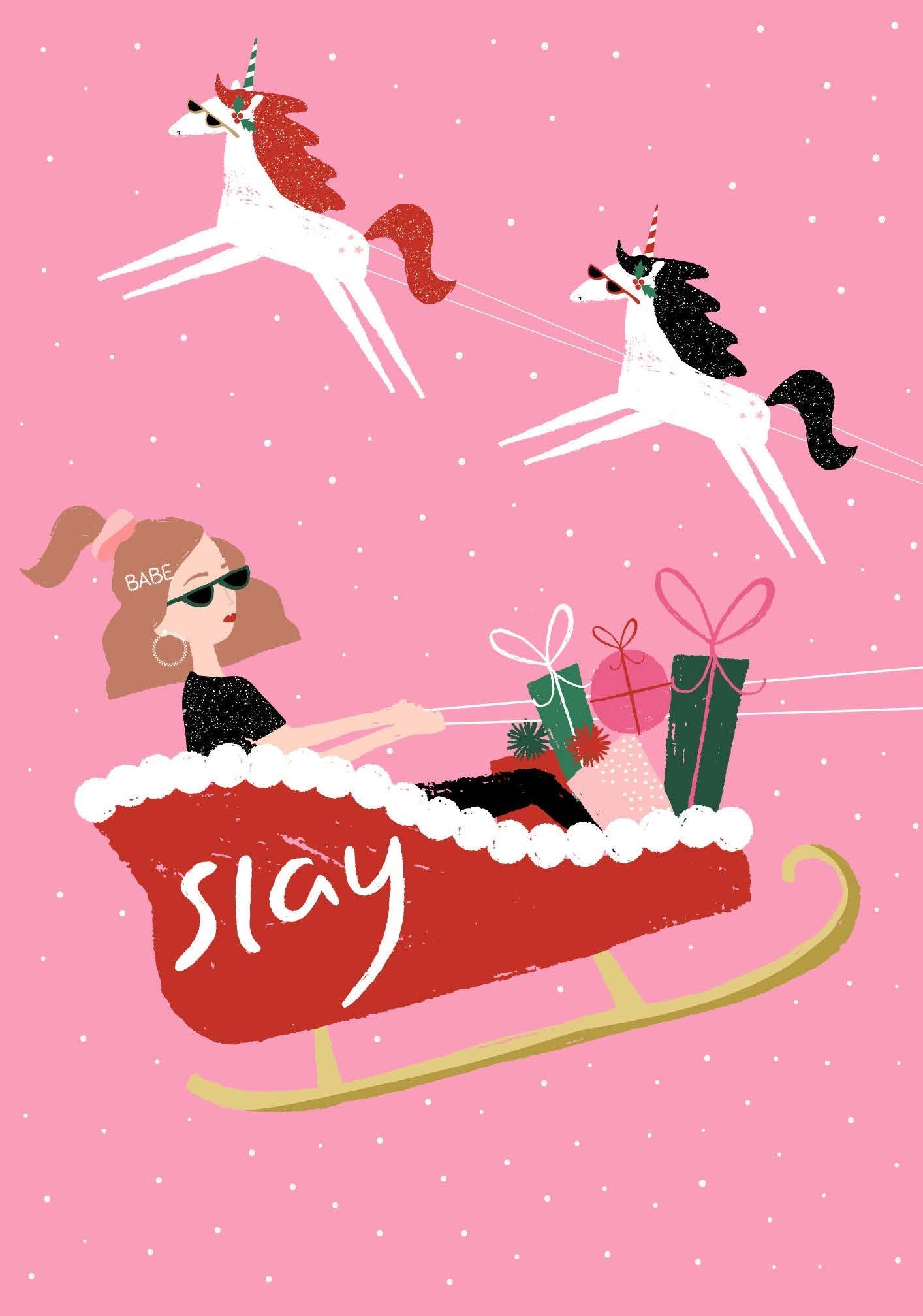 Card - Slaying Christmas - original view