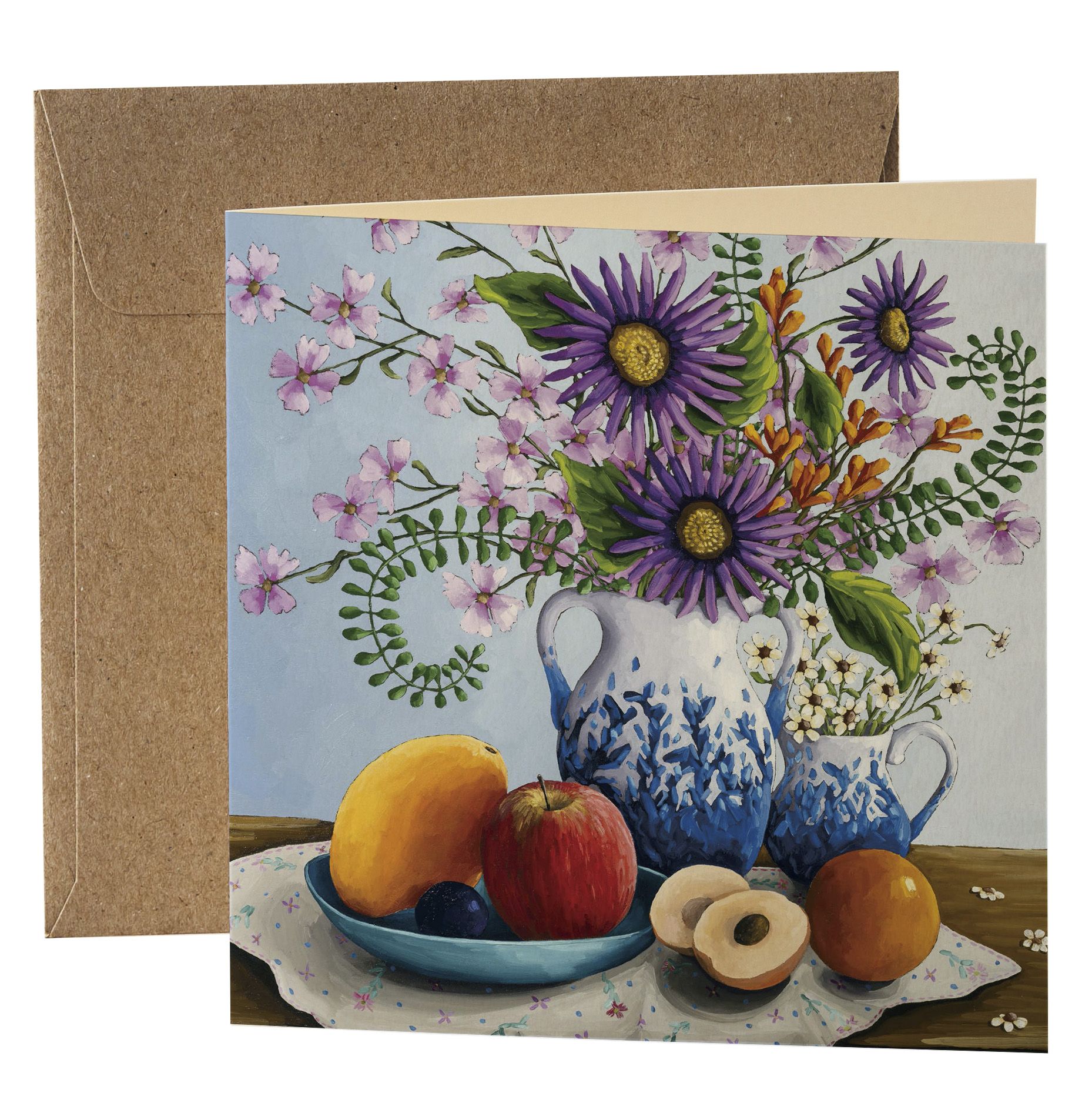 Card - Flowers and Fruit - original view