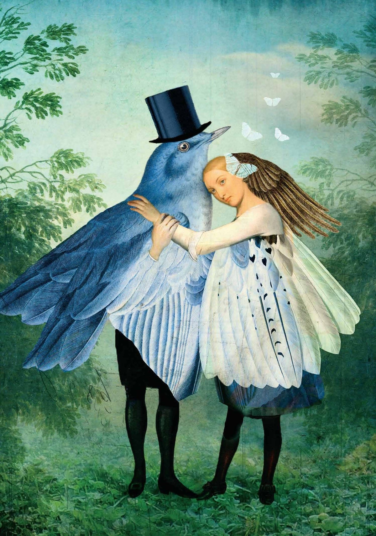 Card - Classy Bluebird - original artwork