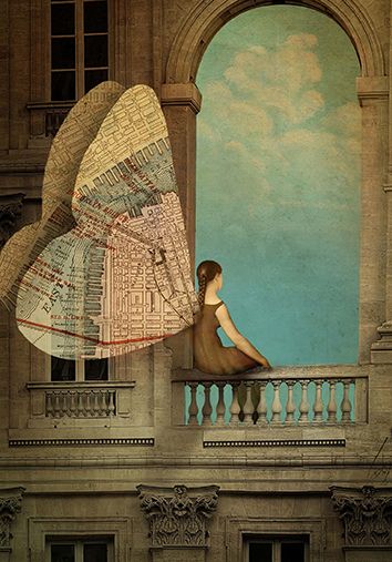 Card - Paper Wings - original artwork