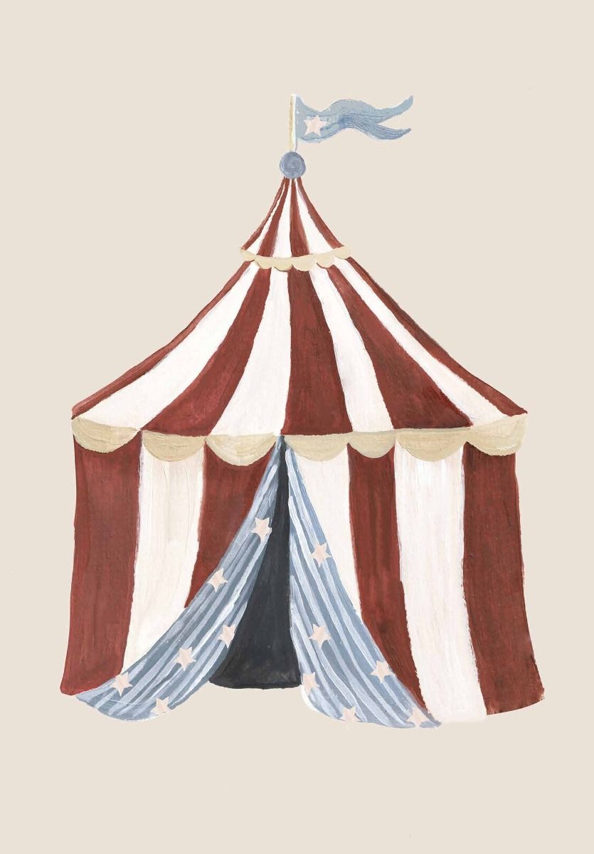 Card - Magicians Tent - original artwork