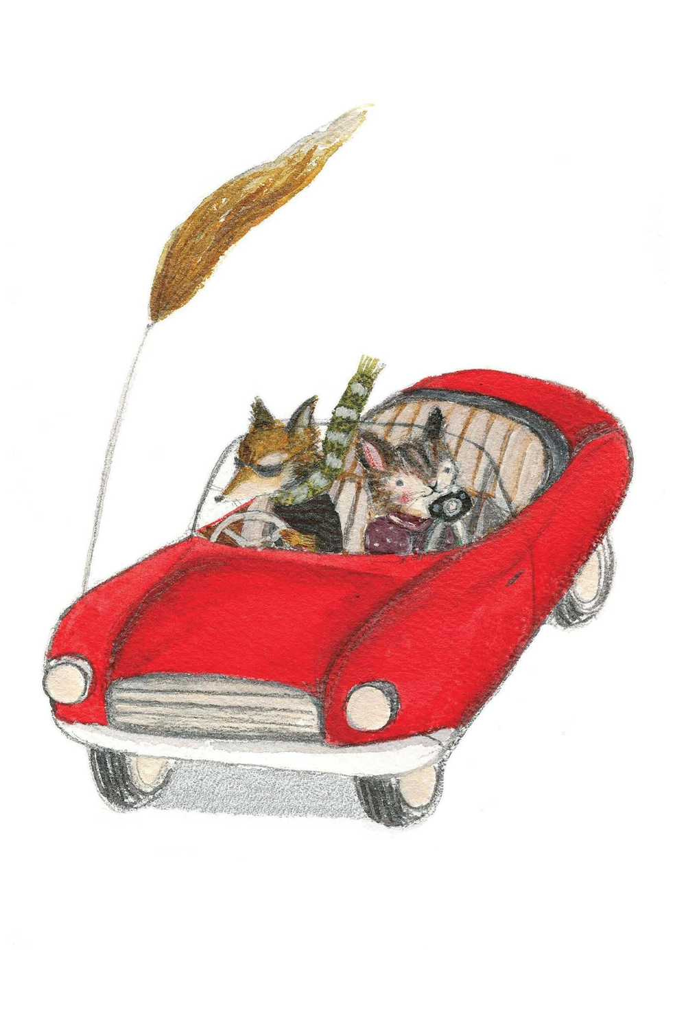 Card - Fast Lane, Feline Fame