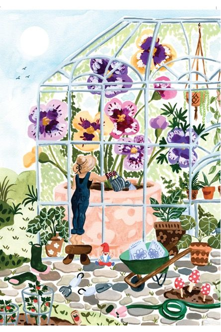 Card - Greenhouse Garden