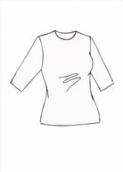PAULA RYAN ESSENTIALS Slim Fit Half Sleeve Crew Neck - MicroModal - Paula Ryan