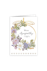 With Sympathy - Flower Wreath CARD