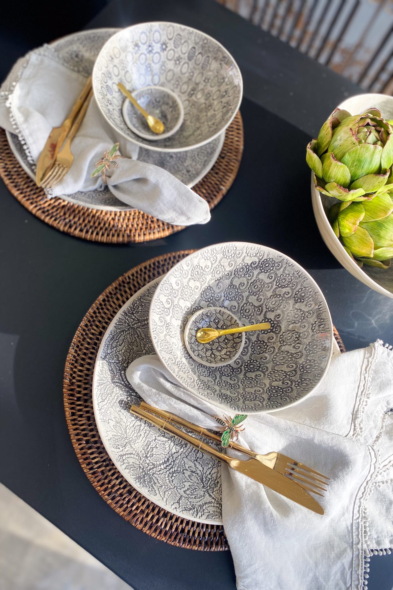 Rattan Placemat Round 32.5 cm - Magpie Style