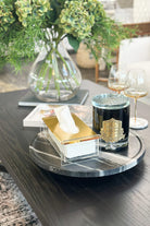 Tissue Box - Clear Acrylic with Gold Top - Magpie Style