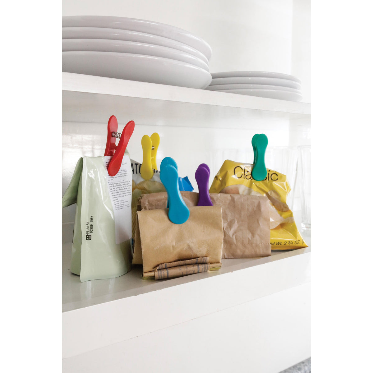 Rainbow Bag Clips - Set of 8 - 3