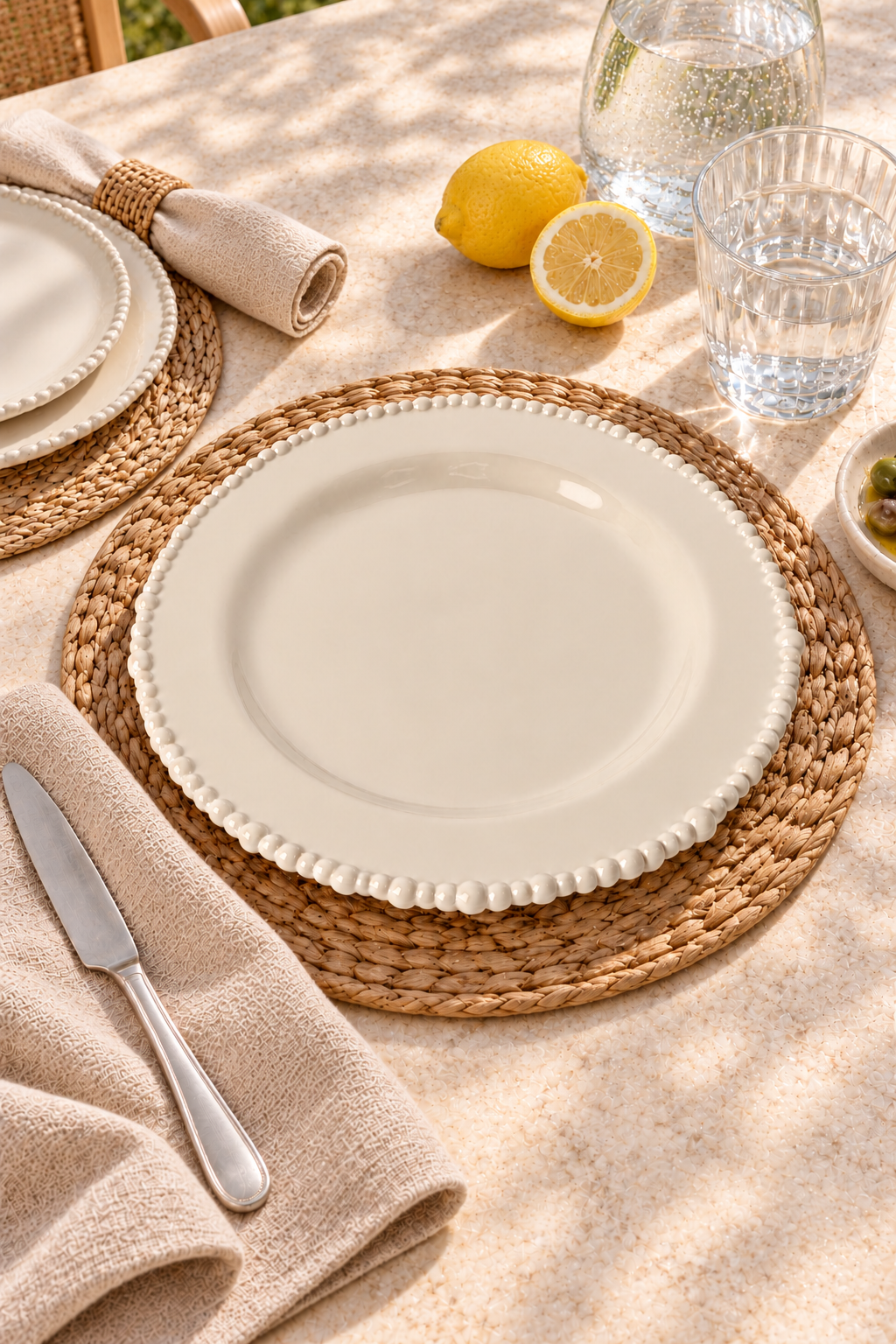 Sand Dinner Plate – Pearl Melamine - Magpie Style