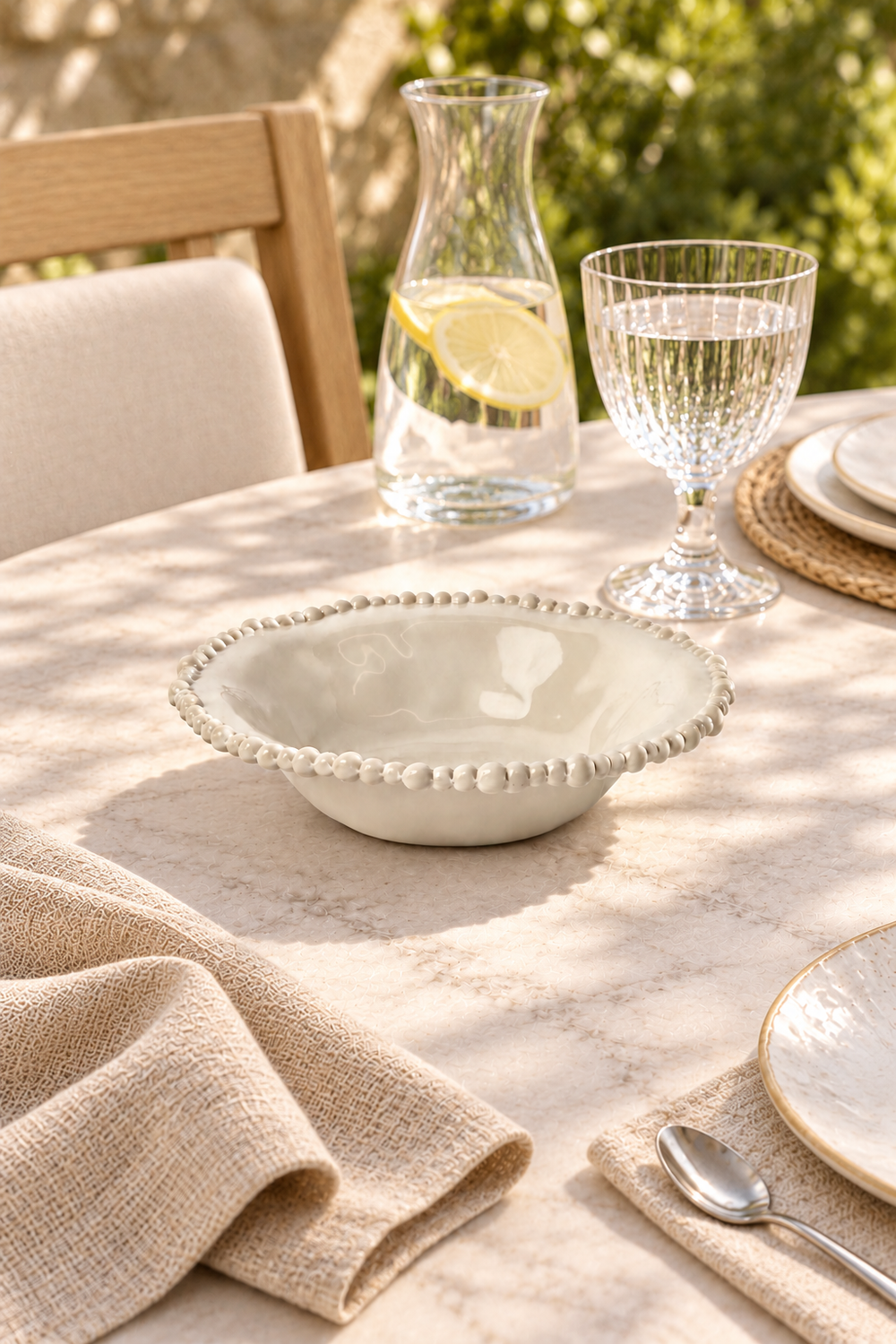 Sand Side Bowl – Pearl Melamine