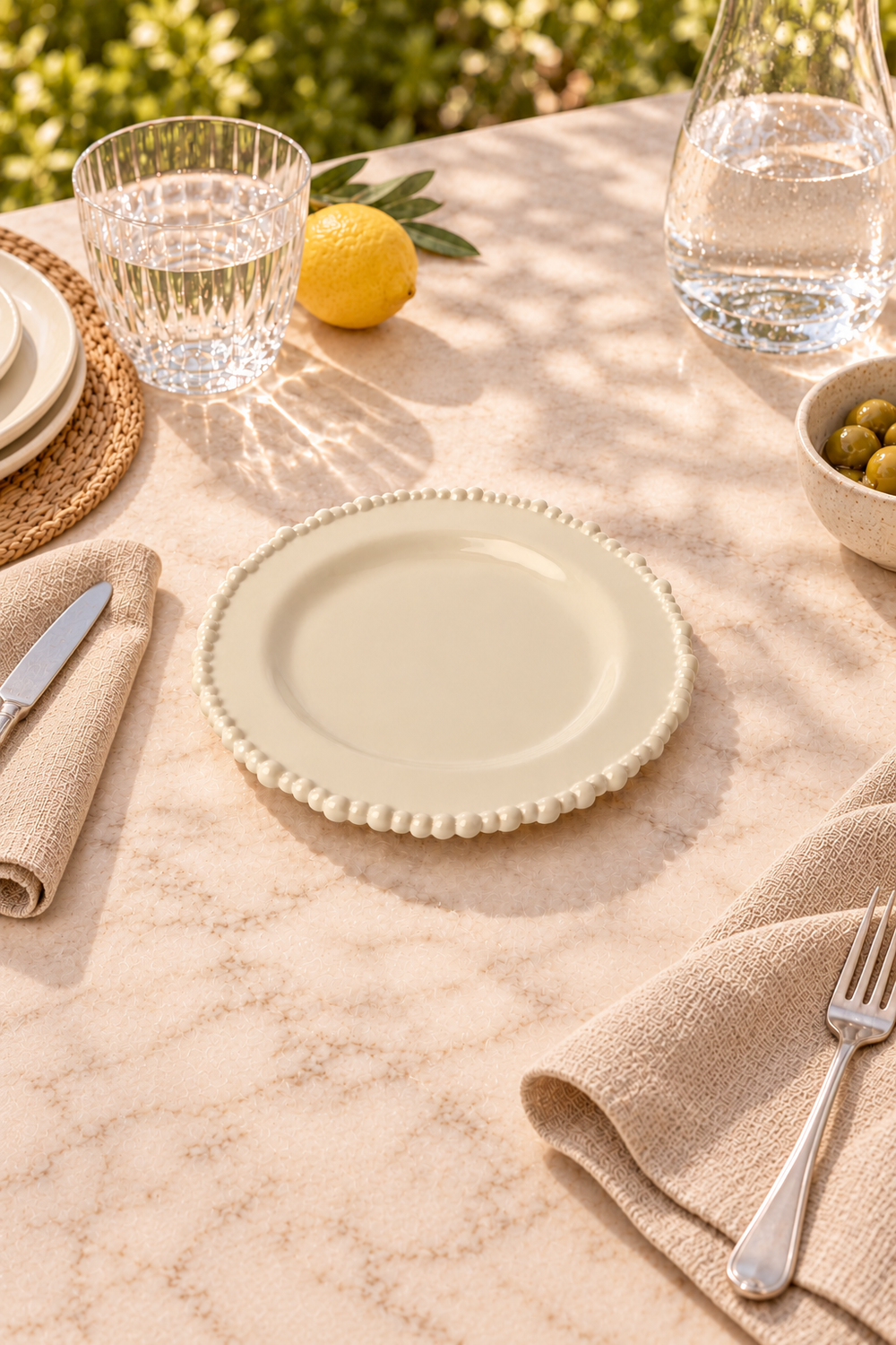 Sand Small Side Plate – Pearl Melamine