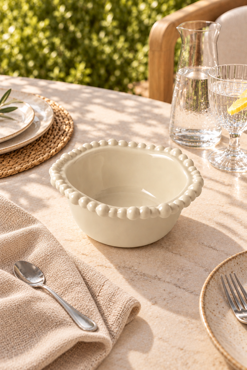 Sand Small Snack Bowl – Pearl Melamine