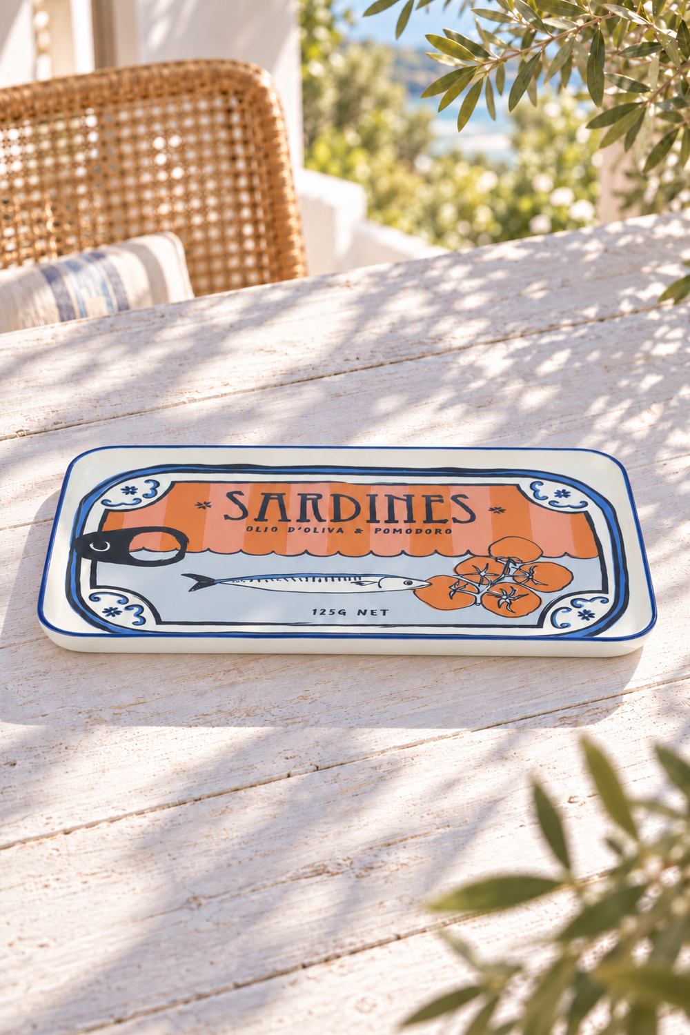 Sardines Rectangular Serving Plate