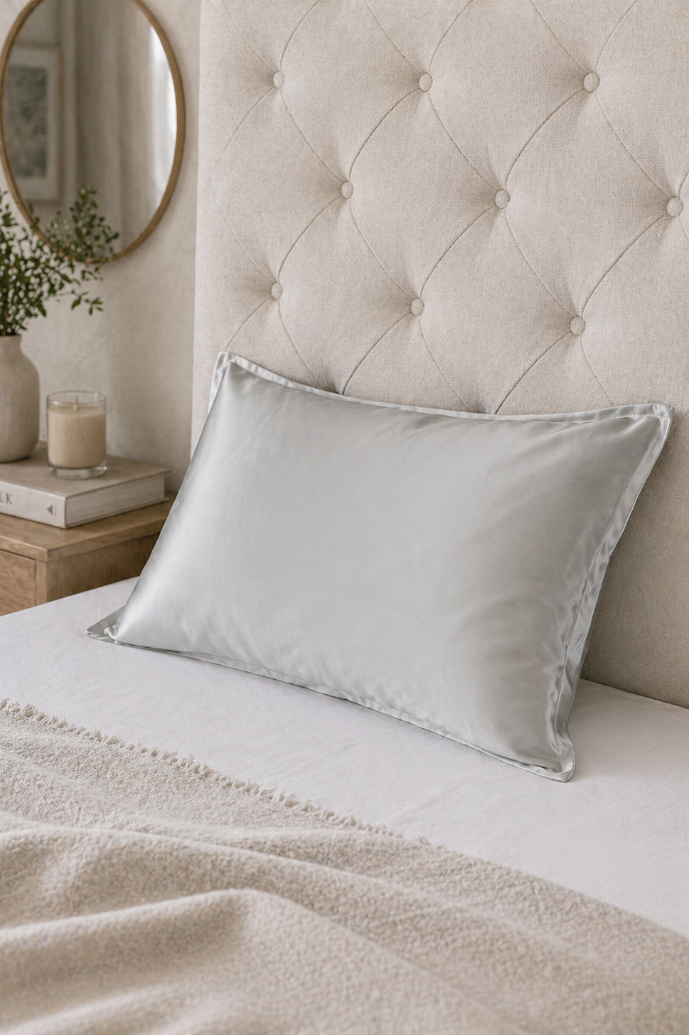 SILK SENSATION - Pillowcase - Silver