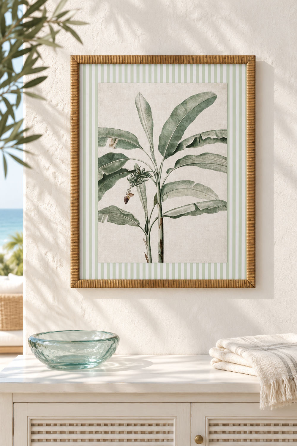 Striped Banana Palm Study