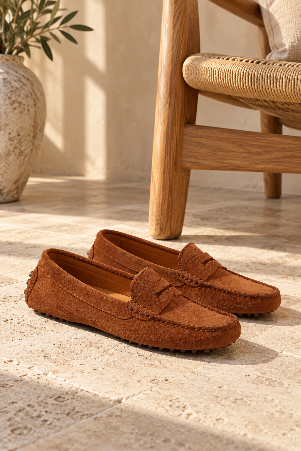 KATHRYN WILSON Avery Loafer - Tan Suede - Magpie Style