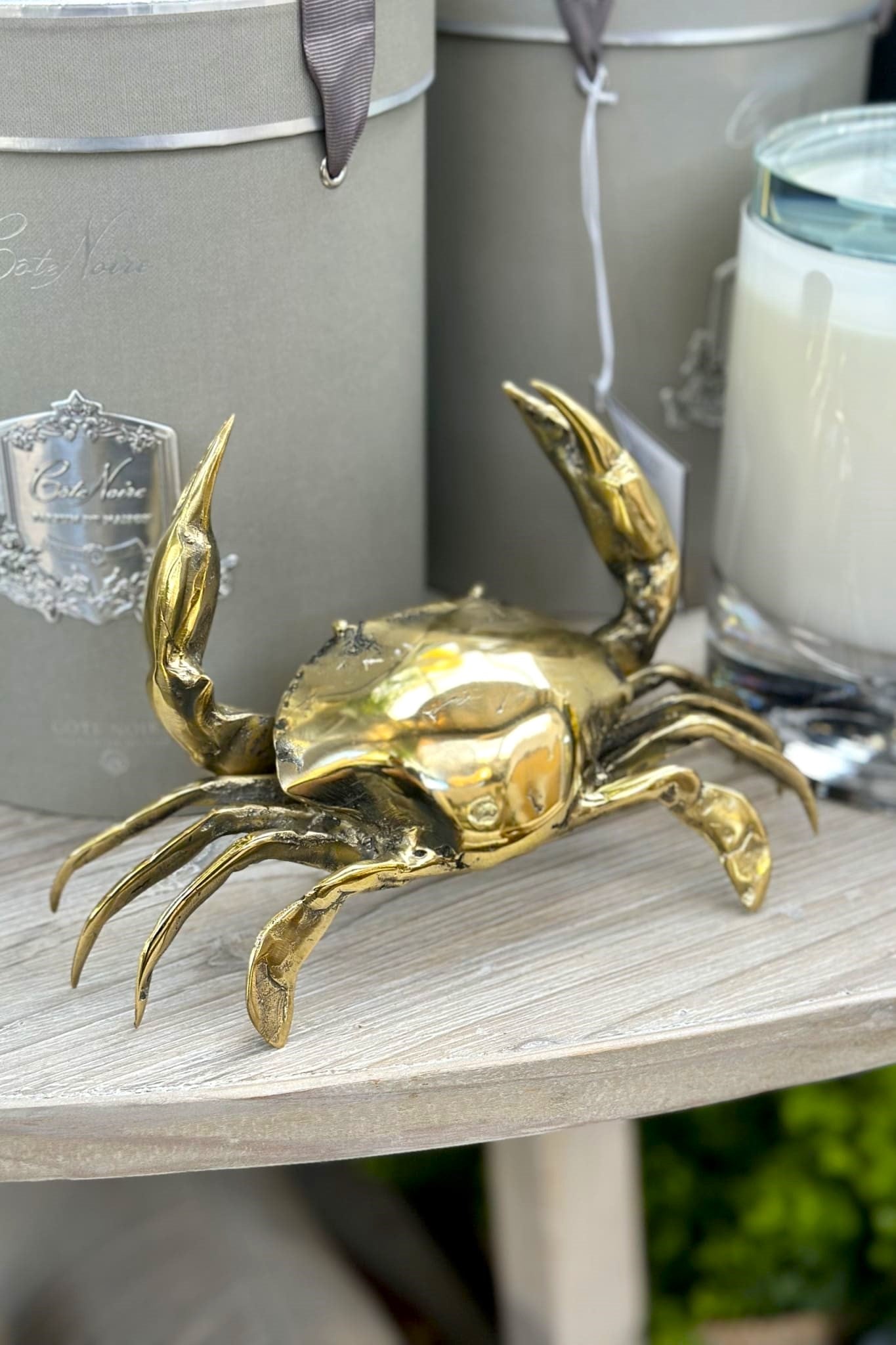 Large Brass Crab - Magpie Style
