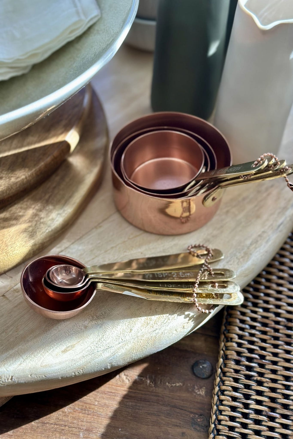 Copper Plated Measuring Spoons set of 4