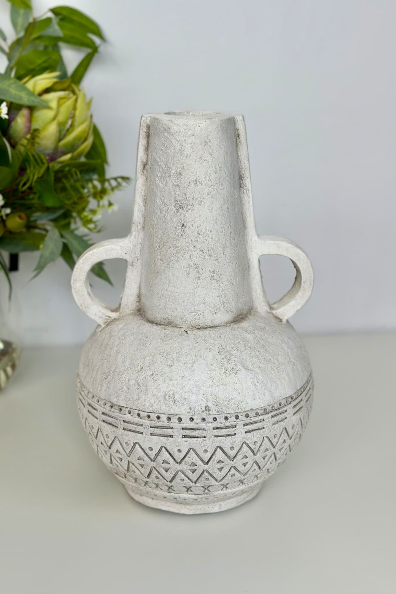 Tulum Vase - White Wash - Magpie Style