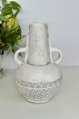 Tulum Vase - White Wash