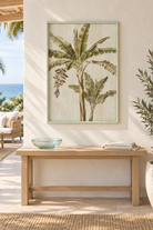 Tropical Grove Botanical Panel in a coastal interior