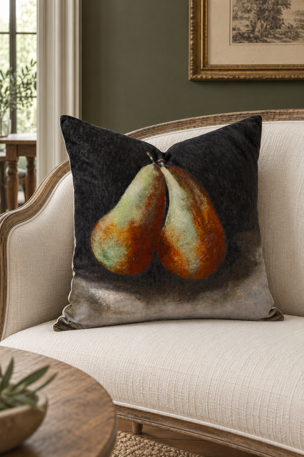 Raphael Vintage Deux Poire Cushion