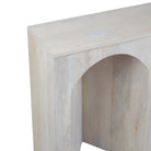 Arch Wood Console Table - White Wash - 3