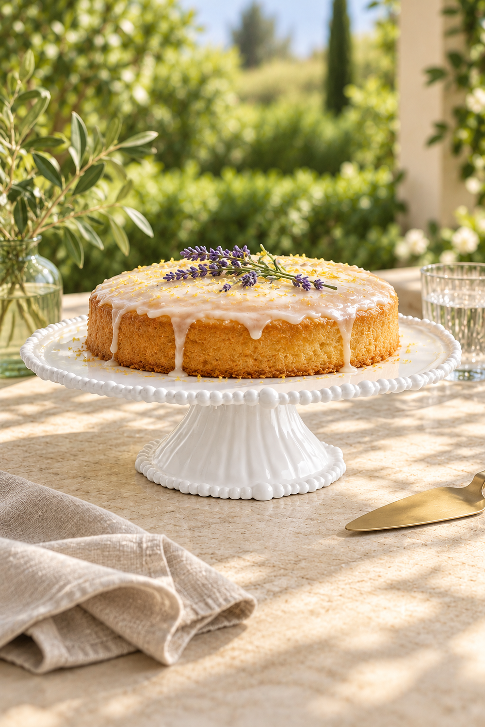 White Cake Stand – Pearl Melamine