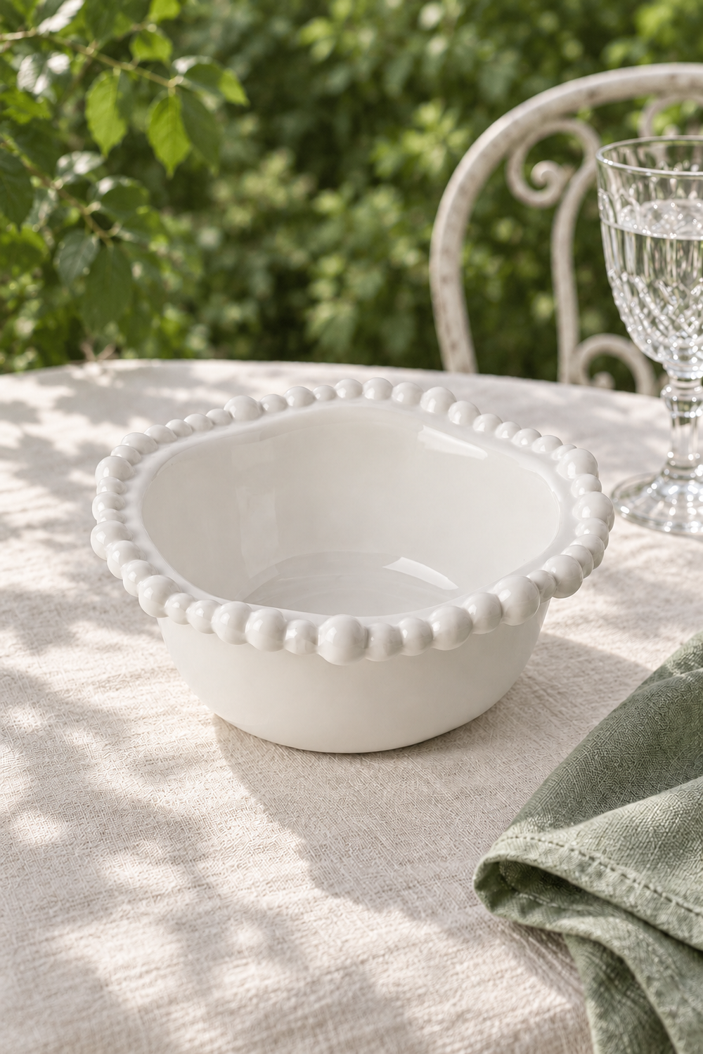 White Small Snack Bowl – Pearl Melamine