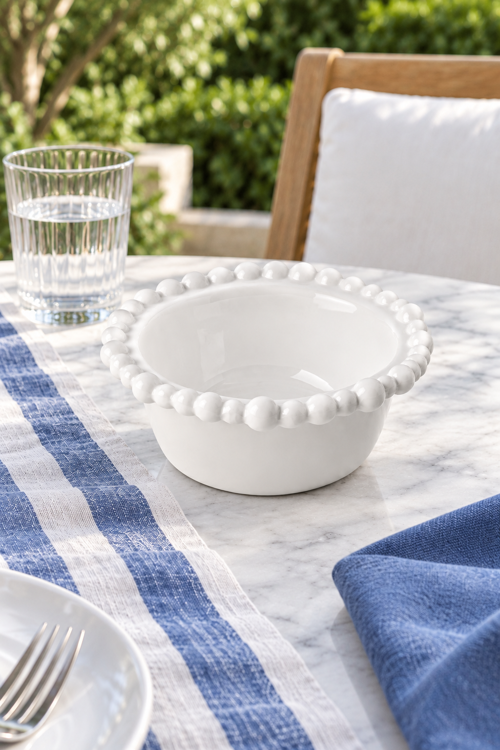 White Small Snack Bowl - Pearl Melamine