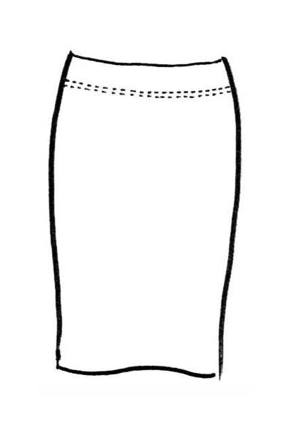 PAULA RYAN ESSENTIALS Short Stretch Pencil Skirt - Bonded Microjersey - Paula Ryan