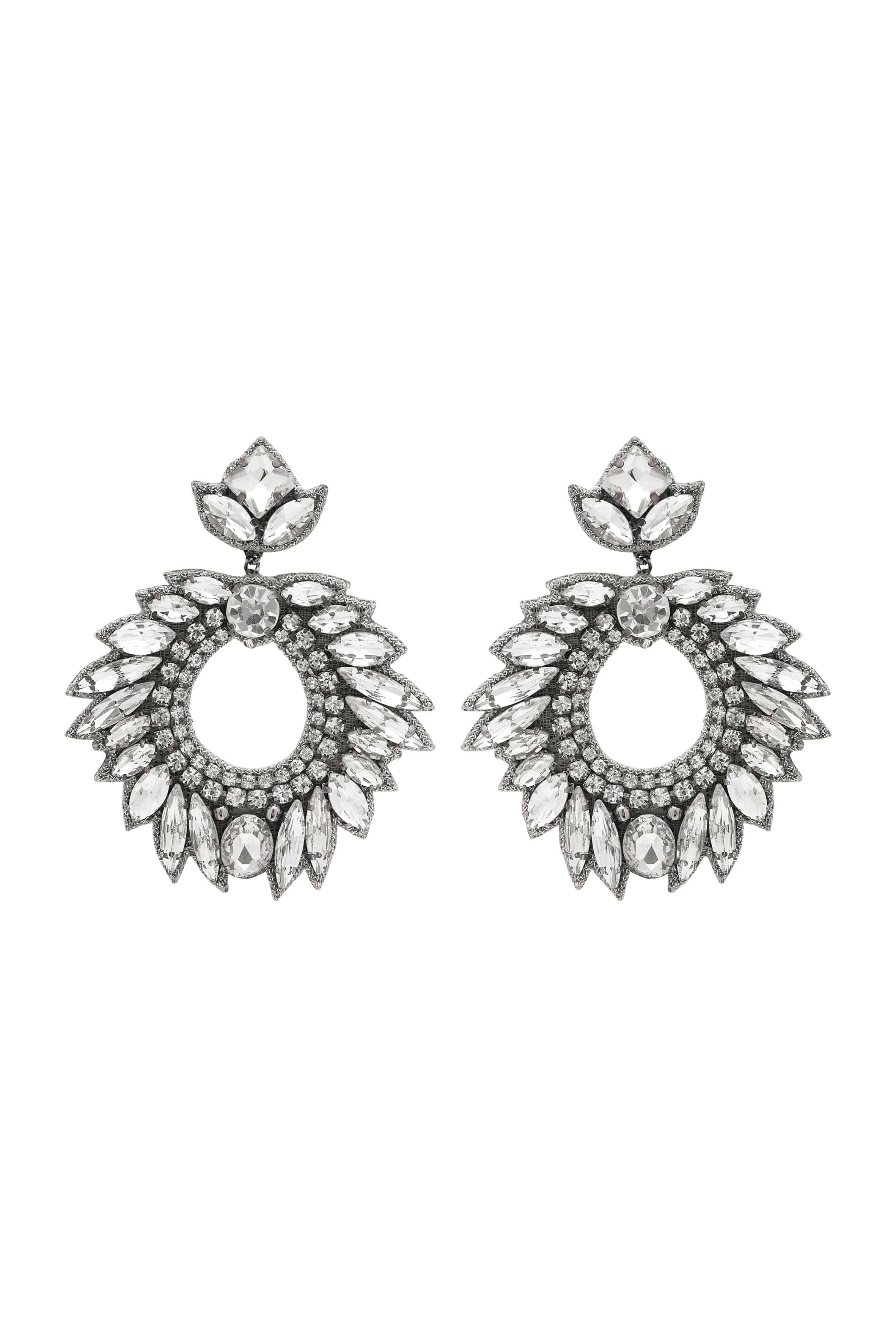 DEEPA GURNANI Chantel Earrings - Silver - Magpie Style