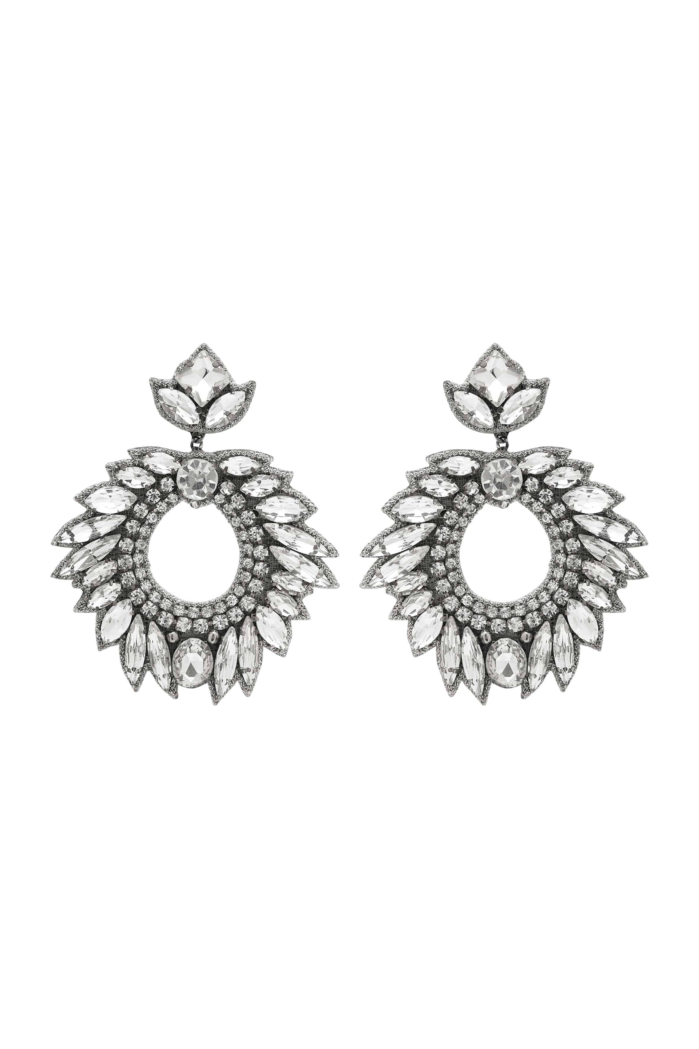 DEEPA GURNANI Chantel Earrings - Silver - Magpie Style