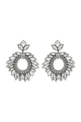 DEEPA GURNANI Chantel Earrings - Silver